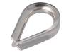 KAUS-3-A4 Thimble for rope; acid resistant steel A4; for rope; DIN6899