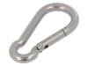 KAR-6-A4 Snap hook; acid resistant steel A4; for rope; L: 60mm; Size: 6mm