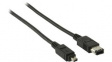 CCGP62100BK20 FireWire Cable FireWire 4-Pin Male - FireWire 6-Pin Male Black 2m