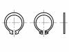 M10/BN818, Стопорное кольцо; пружинная сталь; Диам.вала:9,6мм; BN:818, BOSSARD