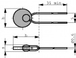 B59755-B115-A70 PTC-резистор с выводами 500 Ω 115 °C
