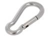 KAR-5-A4 Snap hook; acid resistant steel A4; for rope; L: 50mm; Size: 5mm