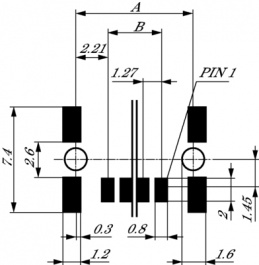 284699, Pin header Male 8, Erni / TE