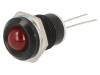 2676.8023, Индикат.лампа: LED; выпуклый; Отв: O12мм; на печатную плату, Mentor