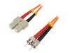 FP2SS03, Разъем: световодный; patchcord; ST, SC; на защелки; Кат: OM2; "папа", LOGILINK