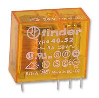 4052-8024-0000, RELAY, PCB DPCO 24VAC, FINDER