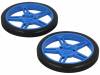 POLOLU WHEEL 60X8MM PAIR – BLUE, Колесо; Диам.вала:3мм; Ось: D-образный профиль; синий; резина, POLOLU