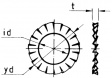 AZ S 6,4X11X0,7 / CLL4880 Стопорная шайба, кислотостойкая пружинная