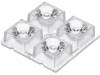 C14541 HB-2X2-RS, Линза для LED; квадратная; прозрачный; 11?18°; H:10мм, LEDIL