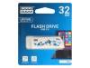 UCL2-0320W0R11, Флешка; USB 2.0; 32ГБ; белый; Считывание:20МБ/с; Запись:5МБ/с, GOODRAM