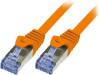 CQ3098S Patch cord; S/FTP; 6a; многопров; Cu; LSZH; оранжевый; 10м; 26AWG