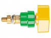 POL 102 L / GNGE Зажим лабораторный; желто-зеленый; 1кВDC; 100А; Контакты: латунь