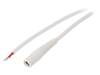 DC.CAB.2110.0150, Кабель; провода, гнездо DC 5,5/2,1; прямой; 1мм2; белый; 1,5м, BQ CABLE (TME brand)