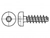 3304823 Винт; для термопластов; 3,5x12; Головка: цилиндрическая; сталь