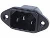6162.0054, Разъем: питания AC; IEC 60320; C14 (E); гнездо; "папа"; 10А; 250ВAC, Schurter