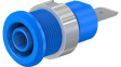 49.7046-23 Safety Socket 4mm Blue 32A 1kV Nickel-Plated