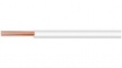 5876 WH001 [305 м] Hook-Up Wire, 0.62 mm2, White Copper Strand, Silver Plated PTFE