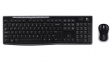 920-004523 Keyboard and Mouse, MK270, UK English, QWERTY, Wireless