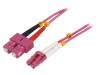 FP4LS10, Разъем: световодный; patchcord; LC, SC; на защелки; Кат: OM4; "папа", LOGILINK