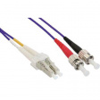 LCSTOM4DPU1 LWL-кабель OM4LC/ST 1 m фиолетовый