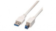 11998869 USB Cable USB-A Plug - USB-B Plug 800mm White