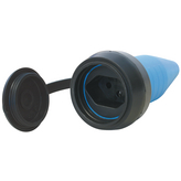 14 9686, Mains Plug Light Blue CH / Typ 13, Steffen