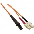 MTRJSC50OR10 FO cable 50/125um OM2 MTRJ/SC 10 m Orange