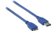 CCGP61500BU10 USB 3.0 Cable USB A Plug - USB Micro-B Plug 1m Blue