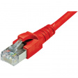 653658 Коммутационный кабель RJ45 Cat.6<sub>A</sub> S/FTP 1 m красный