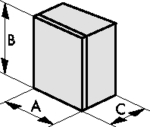 103033, Terminal housing 75 x 55 x 110 mm PC, Erni / TE