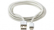 CCTB39300AL10 Sync and Charge Cable Apple Lightning - USB A Plug 1m Grey For iPhone, iPad, iPo