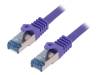 CQ303VS Patch cord; S/FTP; 6a; многопров; Cu; LSZH; фиолетовый; 1м