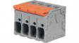 2606-3104/020-000 PCB Terminal Block, Lever, 7.5mm, 10mm, 4Poles