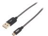 31076 Cable; USB 2.0; USB A plug easy, USB B micro reversible plug
