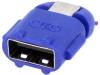 AA0066 Адаптер; OTG, USB 2.0; гнездо USB A, вилка micro USB B; синий