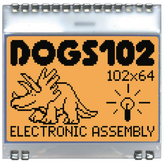 EA DOGS102N-6, LCD-graphic display 102 x 64 Pixel, Electronic Assembly