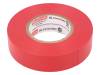 PLH-PR37-19-20/RD, Лента: электроизоляционная; W:19мм; L:20м; D:0,18мм; красный; 260%, PLYMOUTH