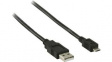 CCGP60400BK20 USB 2.0 Cable USB A Plug - USB Micro-A Plug 2m Black