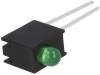 OPL-3004GD-60-H1A LED; в корпусе; Кол-во диод:1; 3мм; THT; зеленый; 26,6-52мкд; 60°