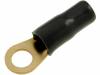 30.4700-06, Наконечник: кольцевой; M6; 10мм2; позолота; изолированный; черный, ACV