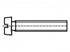 1445251 Винт; M4x100; DIN: 84A; Головка: цилиндрическая; прямой; сталь; цинк