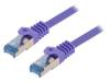 CQ305VS Patch cord; S/FTP; 6a; многопров; Cu; LSZH; фиолетовый; 2м