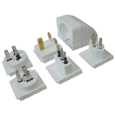 1409568 1, Travel adapter set, 3-pin GER CN / AU / GB / CH / IT / USA, Steffen
