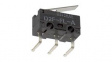 D2F-L-A Micro Switch D2F, 3A, 1CO, 1.47N, Hinge Lever