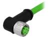 21349500405010, Вилка; M12; PIN:4; "мама"; код D-Ethernet; 1м; изоляция: ПВХ, Harting