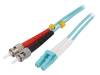 FP3LT05, Разъем: световодный; patchcord; ST, LC; на защелки; Кат: OM3; "папа", LOGILINK