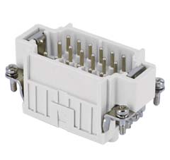 JDSM 18, male insert, 18 poles + PE, ILME