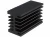 SK 112 75 SA, Радиатор: штампованный; ребристый; черный; L:75мм; W:46мм; H:33мм, Fischer Elektronik