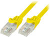 CP1017U Patch cord; U/UTP; 5e; многопров; CCA; ПВХ; желтый; 0,25м; 26AWG