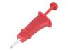 PCM W2 RED, Щуп-зажим; типа крючок; красный; Подключение: пайка, PARROT INVENT
